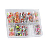 Maxbell 10 Sheet DIY Nail Art Tips Stickers Wraps Nails Decals Decorations Christmas