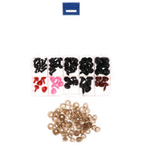 Maxbell 75 Pieces 6-12mm Assorted Size Black Plastic Safety Eyes & Triangle Noses with Washers for Teddy Bear DIY Making - Aladdin Shoppers