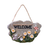 Maxbell 2pcs Door Welcome Sign Decorative Front Door Patio Garden Ornament