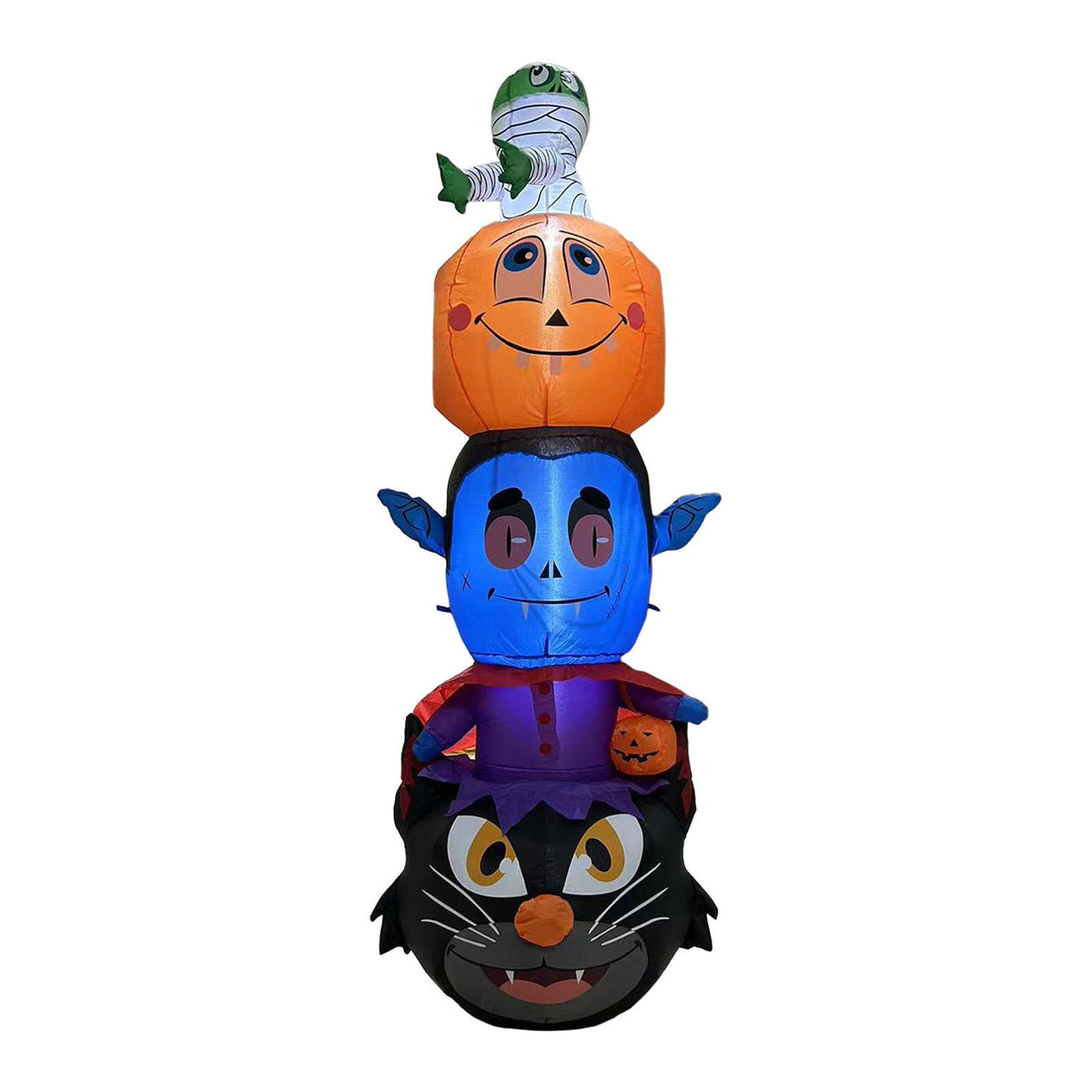Maxbell Halloween Inflatable Decoration Outdoor with LED Light Lawn Pumpkin Cat Evil