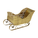 Maxbell Sleigh Ornament Christmas Statue Sleigh Sculpture for Shelf Desktop Festival