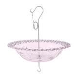 Maxbell Hanging Bird Feeder Multipurpose Bird Feeder Tray for Bird Lovers Patio Purple