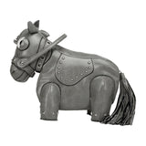 Maxbell Horse Shape Crossbody Bag PU Leather Casual Handbag for Work Shopping Travel Gray