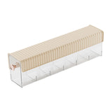 Maxbell Wall Mount Drawer Storage Box 6 Grids Transparent for Belts Panties Lingerie Yellow