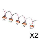 Maxbell 2x5 Pieces Car 9005 Headlight Fog Lamp Wiring Harness Wire Connector Male Plug