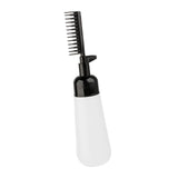 Maxbell Comb Applicator Bottle Hair Coloring Dyeing Dispensing Bottle for Salon black