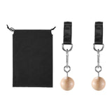 2 Pieces Pull up Grips Handles with Straps for Kettlebell Hand Climbing Balls