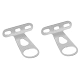 Maxbell 2Pcs Bike Front Basket Fixed Holder Sturdy for Biking Outdoor Electric Bikes Silver
