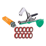Maxbell Plant Tying Machine Garden Vegetable with Tape Staples Plant Vine Tying Tool with 10 Tapes