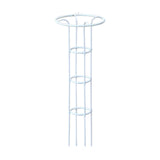 Maxbell Garden Obelisk Trellis Metal Plant Trellis for Climbing Plants Flowers Vines 130cm White