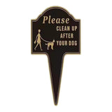 Maxbell Please Clean up after Your Dog Sign Decorative Garden Stake for Park Pathway
