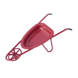 Maxbell 1:12 Wheelbarrow Simulated Dioramas Realistic Small Yard Cart Railway Station red