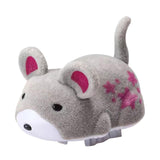 Maxbell Electric Squeaky Hamster Toy Compact Gift Pet Toys for Exercise Play Hunting gray