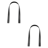 Maxbell 2Pcs Handbag Handle Strap Handmade Replacement for Woven Bag Clutches Wallet Black