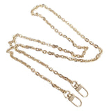 Maxbell 2xMetal Chain Strap Handle Replacement for Purse Shoulder Handbag 110cm