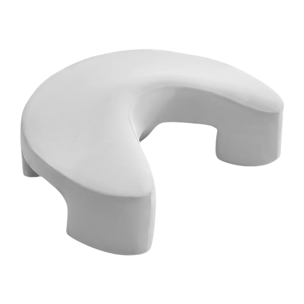 Maxbell Side Sleeper Pillow with Arm Holes Ergonomic Support Sofa Gaming Memory Foam Light Gray