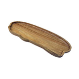Maxbell Wood Serving Tray Multifunctional Serving Platter for Veggies Snacks Cookies L