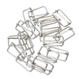 Maxbell 40Pcs Metal Square Buckle Connector for DIY Bag Craft Silver
