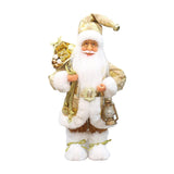 Maxbell Christmas Doll Table Centerpiece Santa Claus Figurine for Indoor Shop Office A