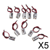 Maxbell 5x10 Pieces 1156 BA15D LED Bulb Light Double Contact Socket Wire Connectors