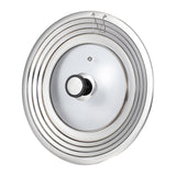 Maxbell Stainless Steel Pot Lid Portable Fry Pan Cover for Cooking Household Kitchen