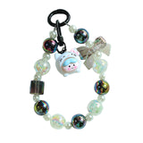 Maxbell Phone Charm DIY Decoration Car Key Charm Bag Charm Keychain for Holiday Kids white