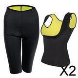 Maxbell 2xSauna suits Body Shaper Neoprene Corset Vest for Fat Burner Exercise Gym