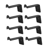 Maxbell 8x Hat Hooks for Wall Modern Baseball Cap Racks for Bedroom Household Office Black