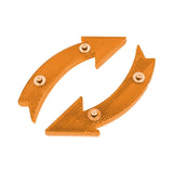 Maxbell 2Pcs Bike Wheel Reflectors Bike Spoke Reflectors for Mountain Bike Road Bike Yellow