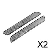 Maxbell 2x2Pcs Hard Saddlebag Latch Cover Clear Reflector Lens For Harley Road Street