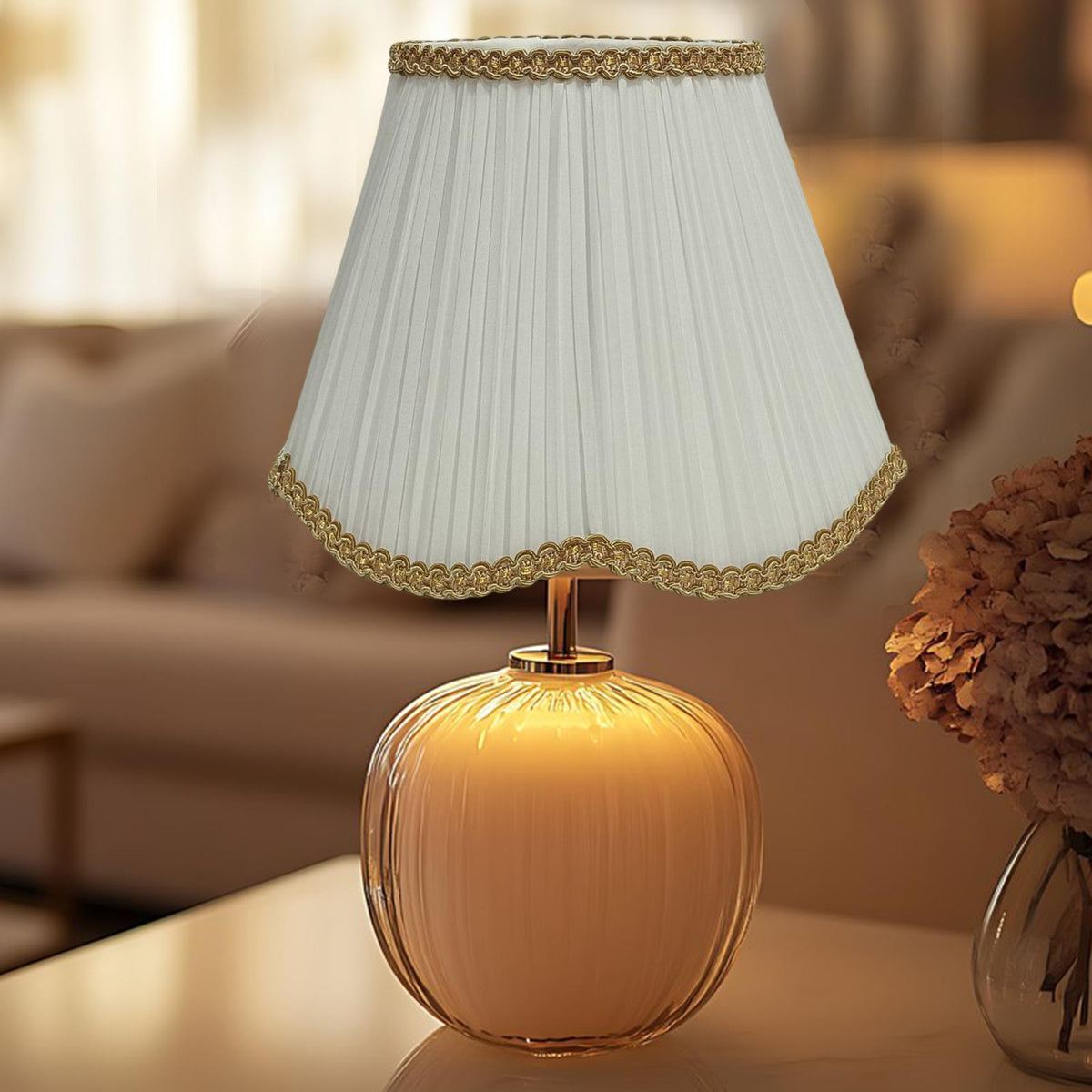Table Lamp Shade Modern Decor Pendant Light Shade for Kitchen Bedside Office White
