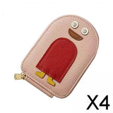 Maxbell 4xCredit Card Holder Purse Change Pouch for Dating Travel Valentines Day Gifts Pink