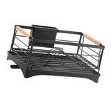 Maxbell Kitchen Counter Dish Drying Rack Rustproof Saving Space Utensil Drying Stand Style C