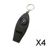 Maxbell 4xWhistle compass Multifunctional Whistle for Fishing Emergency Hiking