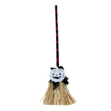 Maxbell Witch Broom with Light Spooky Halloween Decor for Club Carnivals Fancy Dress black red