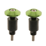 Maxbell Maxbell 7/8" CNC Motorcycle Streetbike Handlebar Cap Hand Grips Bar Ends Plugs Green