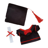 Maxbell Doll Graduation Cap and Gown DIY Detachable Outfit for Most 5-6.5 inch Dolls 3Pcs
