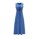 Maxbell Maxbell Women's Long Summer Dress Spring Costume A Line Dress for Travel Trip Office XL