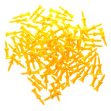 Maxbell Maxbell 100 Pcs/Pack Professional 42mm 1.65" Plastic Castle Golf Tees Yellow