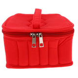 Maxbell Maxbell Velvet Essential Oil Carrying Case Storage Bag Holder 36 Slots Red