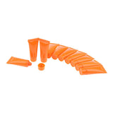 Maxbell Maxbell 10x Empty Cosmetic Tubes Makeup Lotion Cream Container Squeeze Bottle Orange