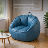 Maxbell Comfortable Beanbag Chair for Small Spaces Kids Blue Tech