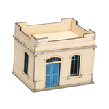 Maxbell 1/72 Wooden Architecture Kits 3D Puzzle Buildings DIY Kits for Dioramas Gift Single Room