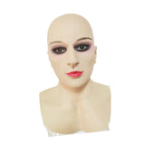 Bald Beauty Cosplay Latex Mask Full Head for Stage Performance Festive Party