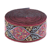 Maxbell 2 Pieces 5 Meters Jacquard Trim Sew Ribbon Fabric Ribbons for Sewing