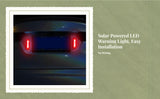 Solar Warning Light, light-emitting diode Blinker, Car Front Grille, Waterproof Red other