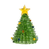 Glass Christmas Tree Ornament for Decorating Holiday Atmosphere Fireplace light green