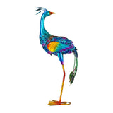 Maxbell Peacock Statue DIY Decorative Craft Animal Sculpture for Garden Balcony Lawn