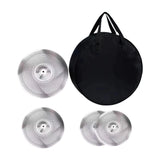 Maxbell 4 Pieces Low Volume Cymbals Pack for Music Room Drummer Practicing Beginners