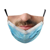 Maxbell Prank Face Mask Reusable Adjustable Prank Bandanas Fashion Scarf for Adult;